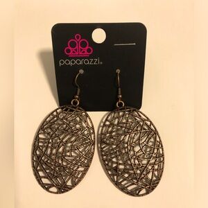 Paparazzi Way Out of Line copper earrings. NWOT